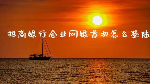 招商银行企业网银首次怎么登陆_https://cj007.lansai.wang_财经新闻_第1张