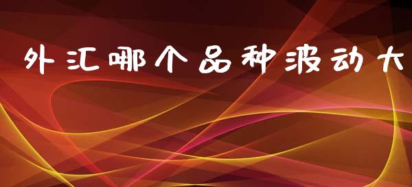 外汇哪个品种波动大_https://cj007.lansai.wang_金融监管_第1张