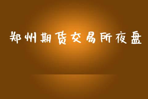 郑州期货交易所夜盘_https://cj007.lansai.wang_财经新闻_第1张