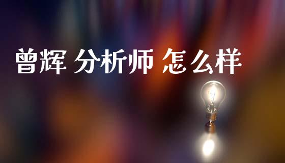 曾辉 分析师 怎么样_https://cj007.lansai.wang_外汇交易_第1张