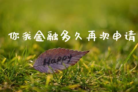 你我金融多久再次申请_https://cj007.lansai.wang_外汇交易_第1张