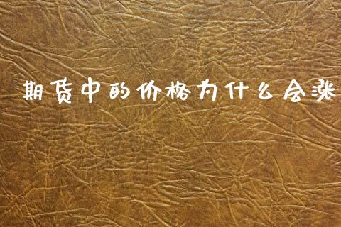 期货中的价格为什么会涨_https://cj007.lansai.wang_全球市场_第1张