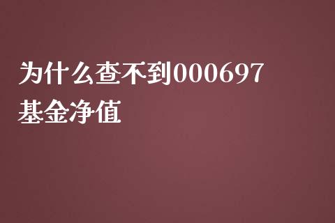 为什么查不到000697基金净值_https://cj007.lansai.wang_财经新闻_第1张
