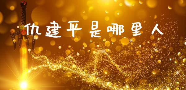 仇建平是哪里人_https://cj007.lansai.wang_金融监管_第1张