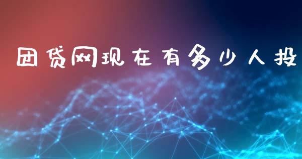 团贷网现在有多少人投_https://cj007.lansai.wang_金融监管_第1张