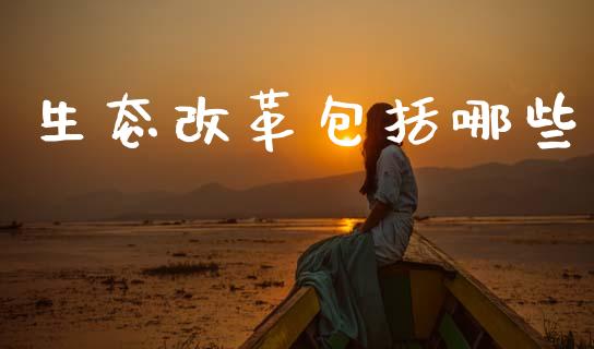 生态改革包括哪些_https://cj007.lansai.wang_全球市场_第1张