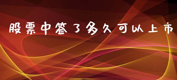 股票中签了多久可以上市_https://cj007.lansai.wang_期货开户_第1张