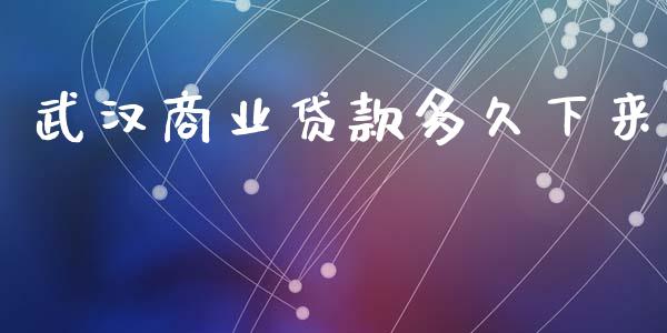 武汉商业贷款多久下来_https://cj007.lansai.wang_财经新闻_第1张