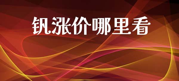 钒涨价哪里看_https://cj007.lansai.wang_期货开户_第1张