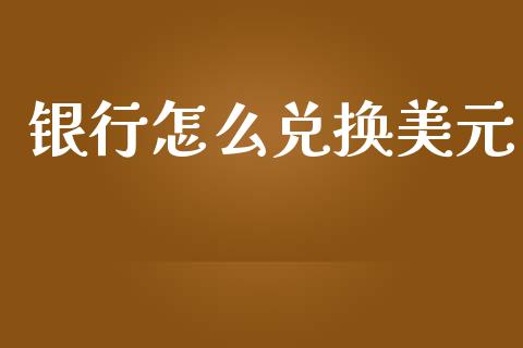 银行怎么兑换美元_https://cj007.lansai.wang_外汇交易_第1张