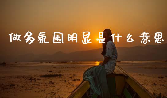 做多氛围明显是什么意思_https://cj007.lansai.wang_外汇交易_第1张