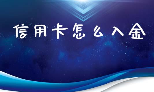 信用卡怎么入金_https://cj007.lansai.wang_期货开户_第1张