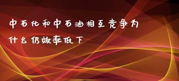 中石化和中石油相互竞争为什么仍效率低下_https://cj007.lansai.wang_全球市场_第1张