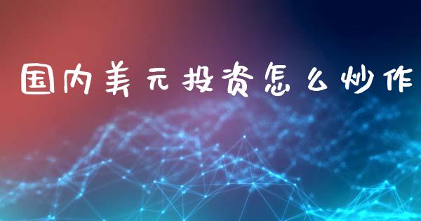 国内美元投资怎么炒作_https://cj007.lansai.wang_财经新闻_第1张