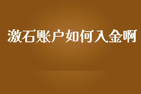 激石账户如何入金啊_https://cj007.lansai.wang_期货开户_第1张