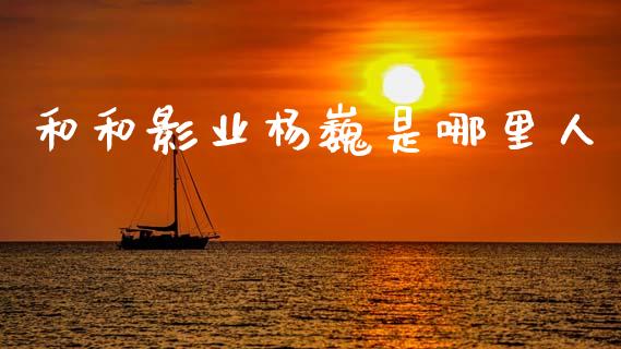 和和影业杨巍是哪里人_https://cj007.lansai.wang_期货开户_第1张