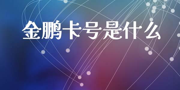 金鹏卡号是什么_https://cj007.lansai.wang_债券资讯_第1张