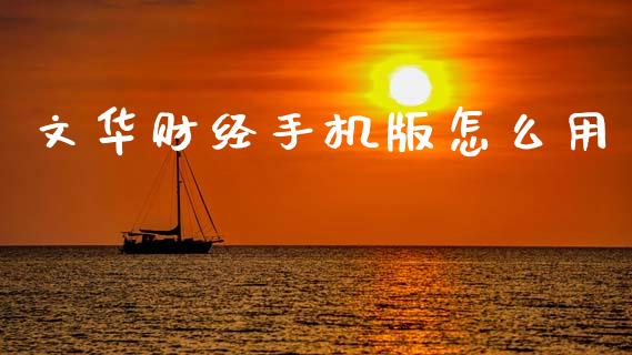文华财经手机版怎么用_https://cj007.lansai.wang_债券资讯_第1张