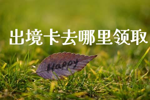 出境卡去哪里领取_https://cj007.lansai.wang_财经新闻_第1张