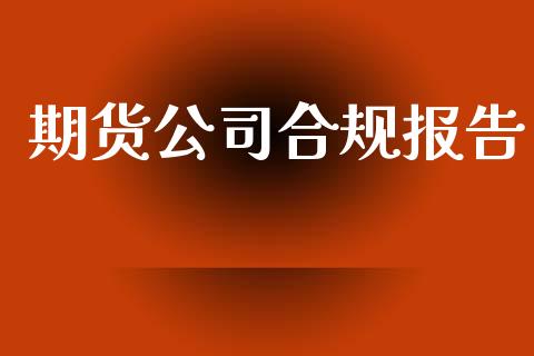 期货公司合规报告_https://cj007.lansai.wang_金融监管_第1张