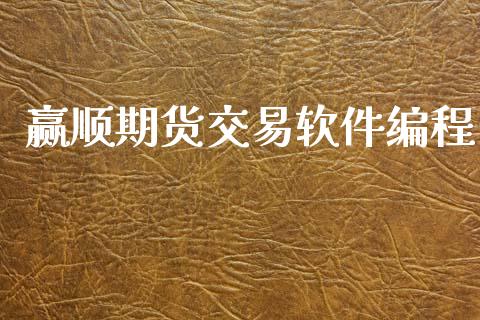 赢顺期货交易软件编程_https://cj007.lansai.wang_债券资讯_第1张