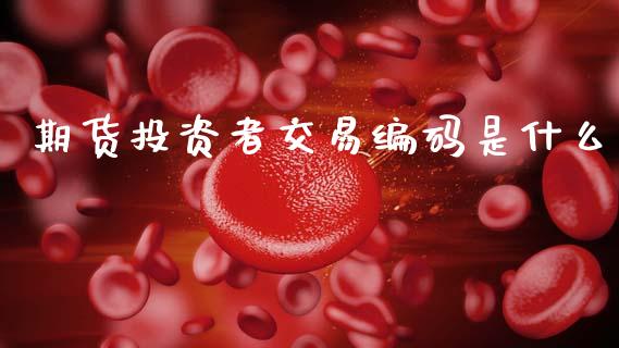 期货投资者交易编码是什么_https://cj007.lansai.wang_金融监管_第1张