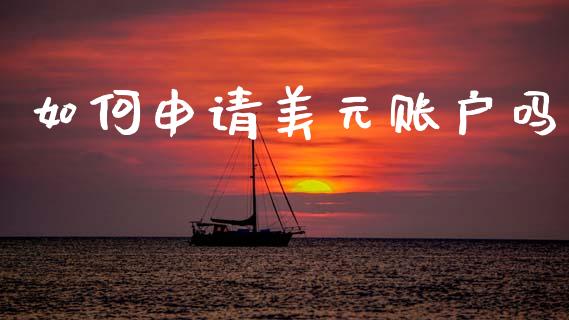 如何申请美元账户吗_https://cj007.lansai.wang_外汇交易_第1张