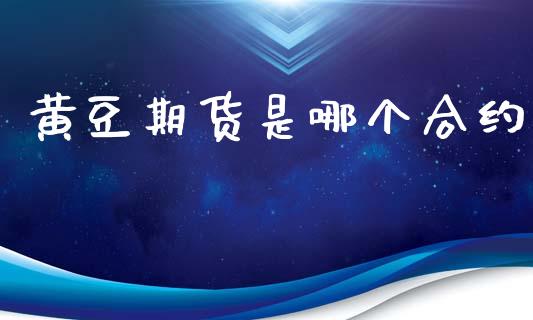 黄豆期货是哪个合约_https://cj007.lansai.wang_外汇交易_第1张