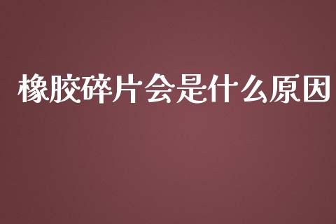 橡胶碎片会是什么原因_https://cj007.lansai.wang_财经新闻_第1张