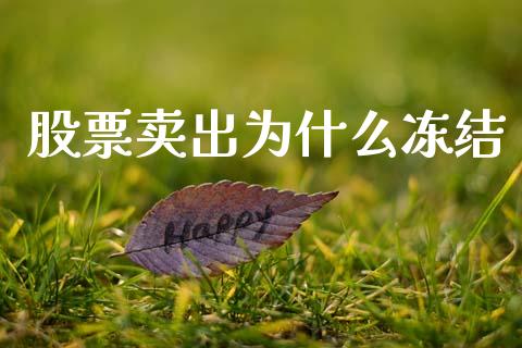 股票卖出为什么冻结_https://cj007.lansai.wang_金融监管_第1张