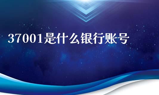 37001是什么银行账号_https://cj007.lansai.wang_外汇交易_第1张