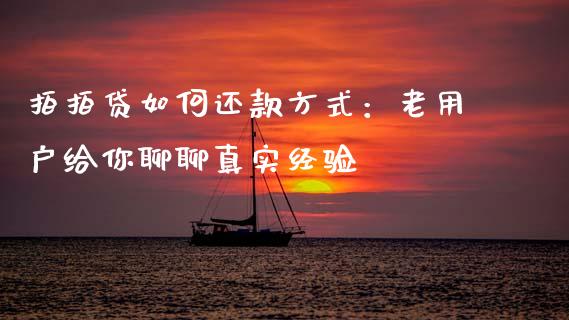 拍拍贷如何还款方式：老用户给你聊聊真实经验_https://cj007.lansai.wang_债券资讯_第1张