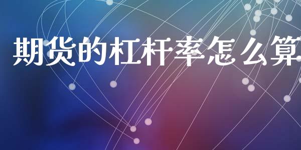 期货的杠杆率怎么算_https://cj007.lansai.wang_金融监管_第1张