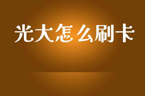 光大怎么刷卡_https://cj007.lansai.wang_期货开户_第1张