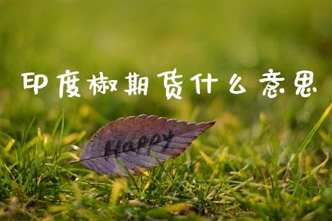 印度椒期货什么意思_https://cj007.lansai.wang_财经新闻_第1张