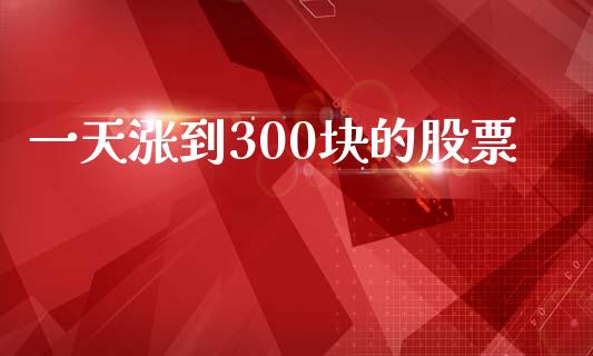 一天涨到300块的股票_https://cj007.lansai.wang_金融监管_第1张