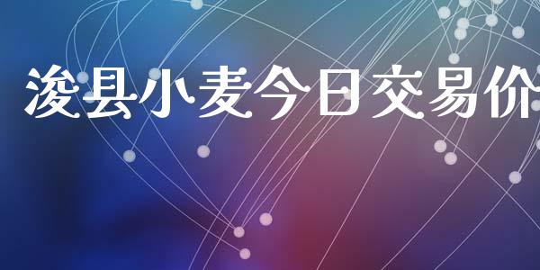 浚县小麦今日交易价_https://cj007.lansai.wang_外汇交易_第1张