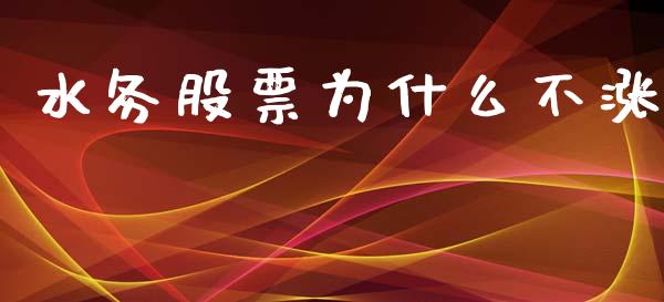 水务股票为什么不涨_https://cj007.lansai.wang_外汇交易_第1张
