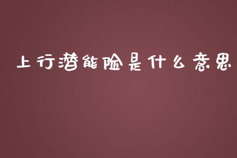 上行潜能险是什么意思_https://cj007.lansai.wang_财经新闻_第1张