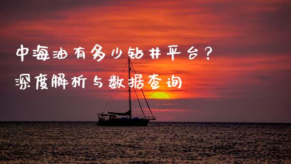 中海油有多少钻井平台？ 深度解析与数据查询_https://cj007.lansai.wang_外汇交易_第1张