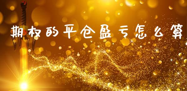 期权的平仓盈亏怎么算_https://cj007.lansai.wang_债券资讯_第1张