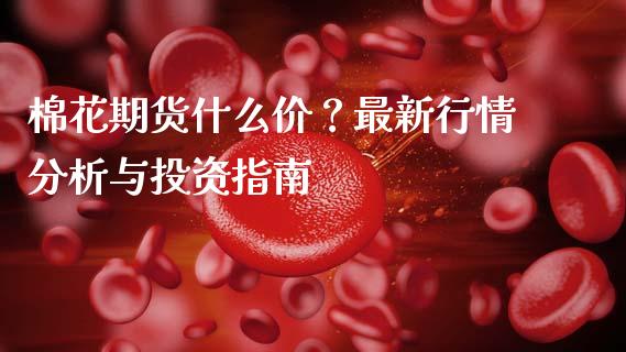 棉花期货什么价？最新行情分析与投资指南_https://cj007.lansai.wang_全球市场_第1张