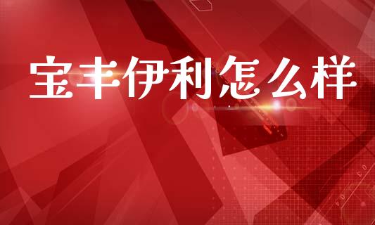 宝丰伊利怎么样_https://cj007.lansai.wang_金融监管_第1张