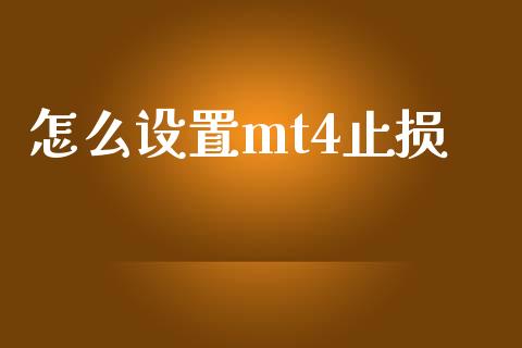 怎么设置mt4止损_https://cj007.lansai.wang_外汇交易_第1张