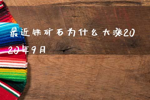 最近铁矿石为什么大涨2020年9月_https://cj007.lansai.wang_债券资讯_第1张