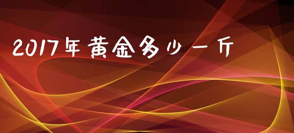 2017年黄金多少一斤_https://cj007.lansai.wang_期货开户_第1张