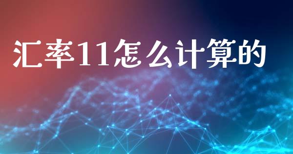 汇率11怎么计算的_https://cj007.lansai.wang_全球市场_第1张