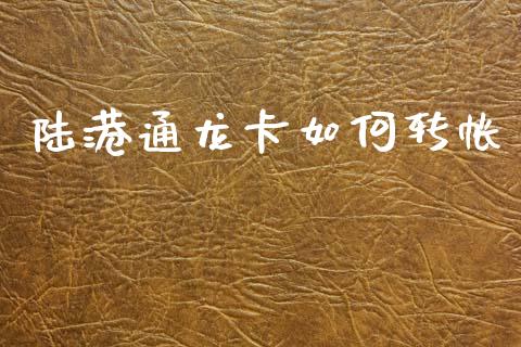陆港通龙卡如何转帐_https://cj007.lansai.wang_期货开户_第1张