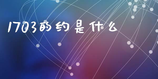 1703的约是什么_https://cj007.lansai.wang_外汇交易_第1张