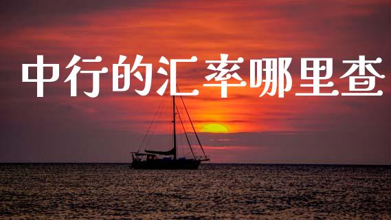 中行的汇率哪里查_https://cj007.lansai.wang_财经新闻_第1张